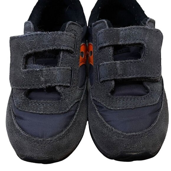 Saucony Jazz Low Pro Baby Jazz Sneakers Unisex 6M Navy Orange Leather Upper - Picture 3 of 10